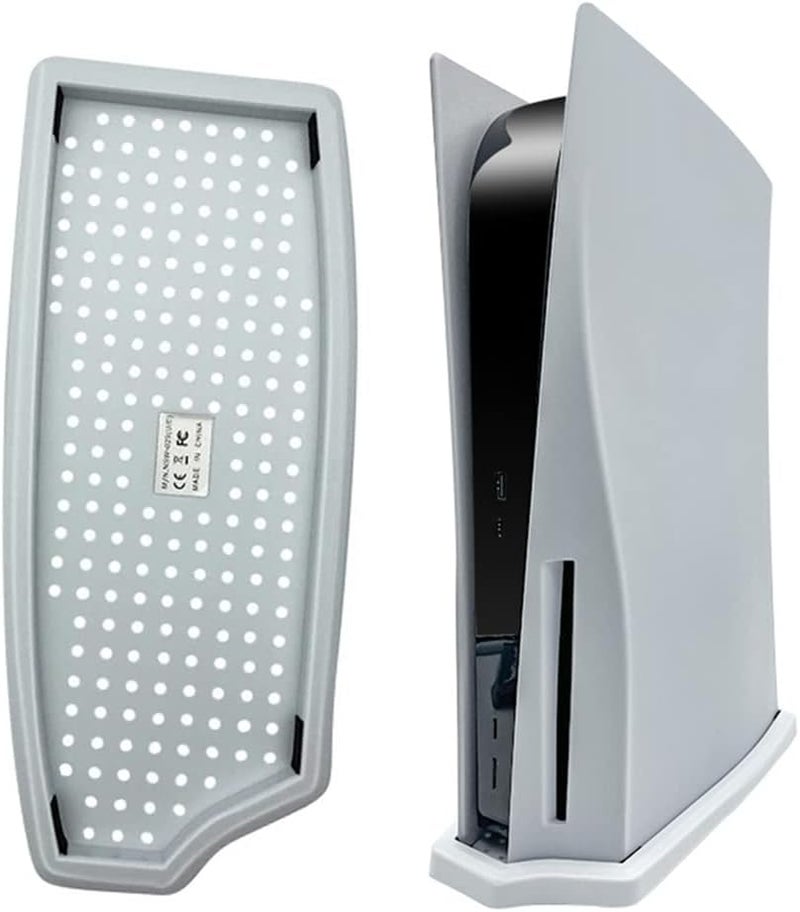 Vertical Stand for PS5 PlayStation 5 Console with Built-in Cooling Vents and Non-Slip Feet - Disc Edition, Not for PS5 Slim/Pro (White)